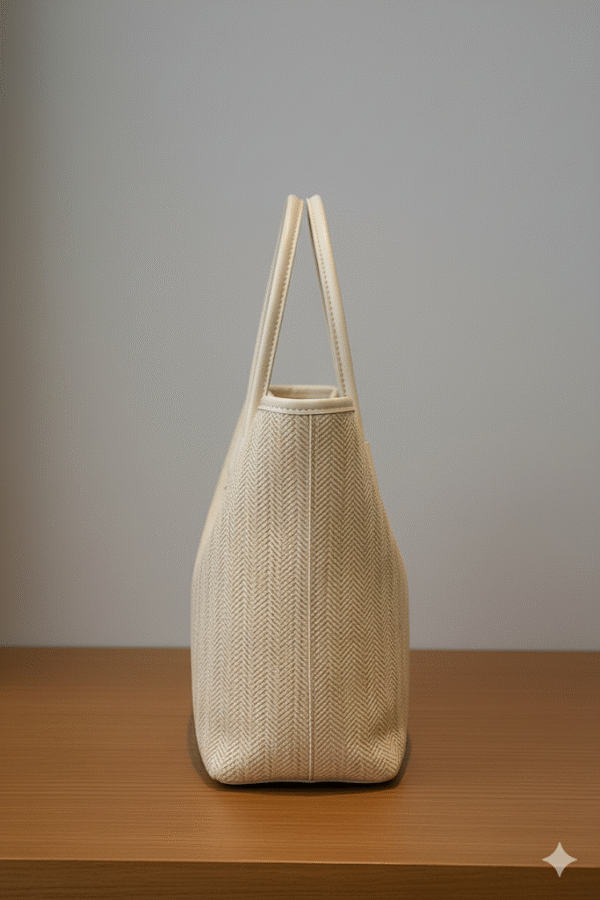Elegant Beige Tote Bag - Image 4